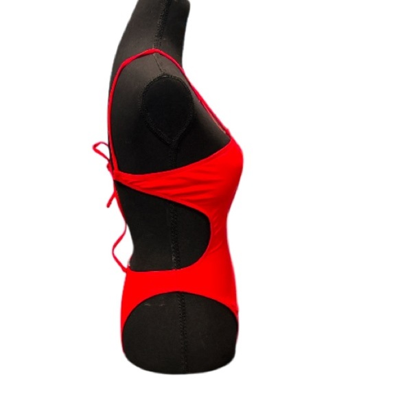 (Lot of 2) NWOT Trendy One Piece Swimsuits, Red/Pink, Red, Size S. - Picture 4 of 9